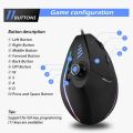 For ZELOTES Vertical Gaming Mouse Programmable USB Wired RGB Optical Mouse 11 Buttons 10000 DPI Adjustable Ergonomic Gamer Mice. 