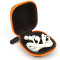 Handfree Cover Charger Hard Case eva Coin Carrying Bag  Earphone Earbuds Hand free Square Shape Storage Handsfree  Cable Key Pouch Zipper Storage Mini Box. 