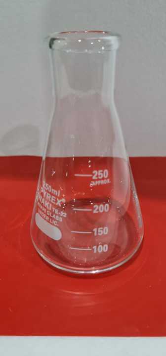 Pyrex%20Iwaki%20te-32%20Conical%20Glass%20Flask%20for%20Laboratory%20250ml%20-%20Image%202