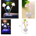 Small Mushroom Led EU Plugin Night Lamp Random Color / night light sensor motion/ Led mushroom night lamp / automatic color changing sensor light. 