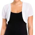 Women's Short Jacket Crop Top Bolero Shrug Open Front Design Crop Cardigans 3 Colors. 