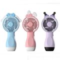 Summer USB Rechargeable Handheld Mini Fan Toy Cartoon Design for Kids Outdoor Portable Desktop Use. 