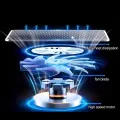 Laptop Cooling Pad Dual Fan With RGB Lights - Cooling Stand 8 Fan With 7 Gear To Adjust Height - For Upto 20" Laptops - USB Powered Connection. 