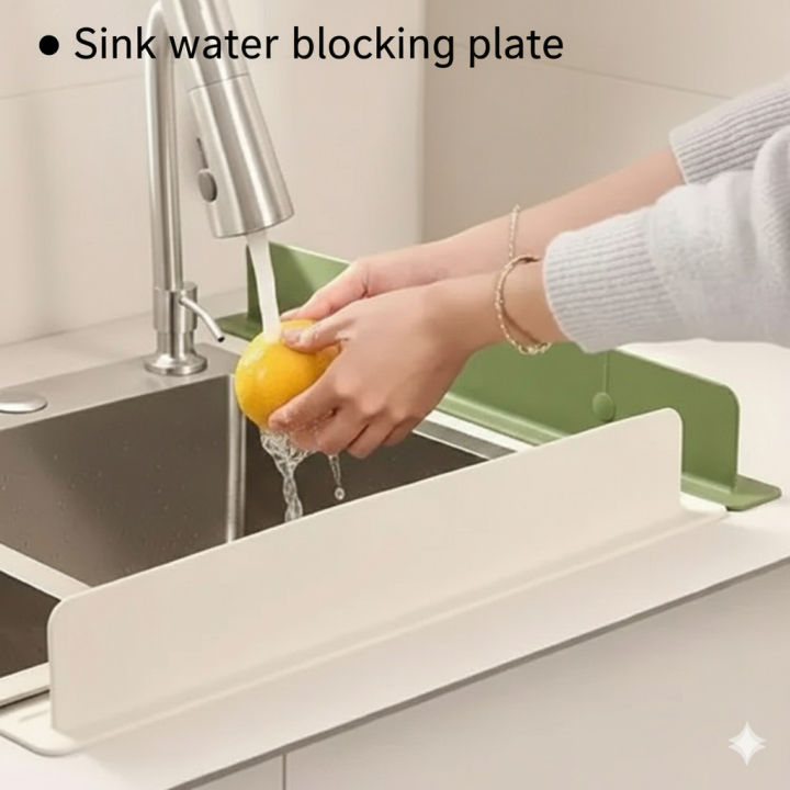 Premium Silicone Sink Splash Guard – Flexible Waterproof Countertop ...