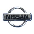 Nissan Plastic Stylish Logo Silver 03 Inches 01 Piece. 