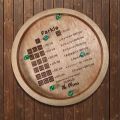 BRADOO Wooden Dice Tray for Farkle Classic Dice Game, Farkle Dice Tray, Farkle Classic Dice Game, Dice Tray 18cm. 