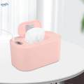 Heated Wipe Dispenser with Large Capacity for Traveling Home Wet Tissue Pink Thermostat. 
