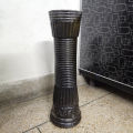 Long Style Unbreakable Plastic Vase For Artificail Flower & Plants (Only Vase) - Black. 