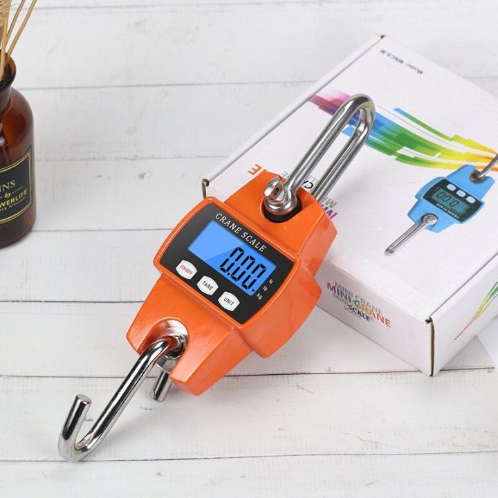 300kg Crane Scale Electronic Stainless Steel Industrial Heavy Duty Hook Scales Digital LCD Hanging Loop Weight Balance