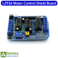 L293D Motor Drive Shield dual for arduino Duemilanove, Motor drive expansion board motor control shield by Electrica. 