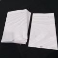 Pack of 50 and 100, Full scape paper, Full scape sheets, Loose sheets, narrow line sheets, for assignments, answer sheet and rough register sheet. 