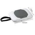 Portable Wet Wipes Container Portable Wet Wipes Box with Hanging Hoop Travel-friendly Baby Tissue Dispenser for Outdoor Use Dustproof Infant Wipes Container Convenient Holder for Multi-size Paper. 