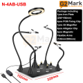 TE-808 Welding Magnifier Main Board Welding Fixture For Mobile Phone Maintenance Universal Support Workbench with Light. 
