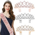 Birthday Sash And Crown Birthday Girl Queen Birthday Party Crown Shoulder Strap Party Supplies Fashion Decoration. 