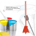 4Pcs Epoxy Mixing Stick Paint Stirring Rod Putty Cement Paint Mixer Attachment with Drill Chuck for Oil Paint(White). 