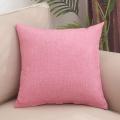 Simple Linen Pillow Living Room Sofa Cushion Bed Head Pillow Chair Back Office Waist Pillow Pillowcase Customization. 