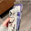 New Phone Case For Infinix Hot 40 Pro Free Fire 4G Cover Soft Silicone Fashionable Shockproof Transparent Comfortable White and Blue Hooks For Infinix Hot 40 Pro Free Fire Case. 