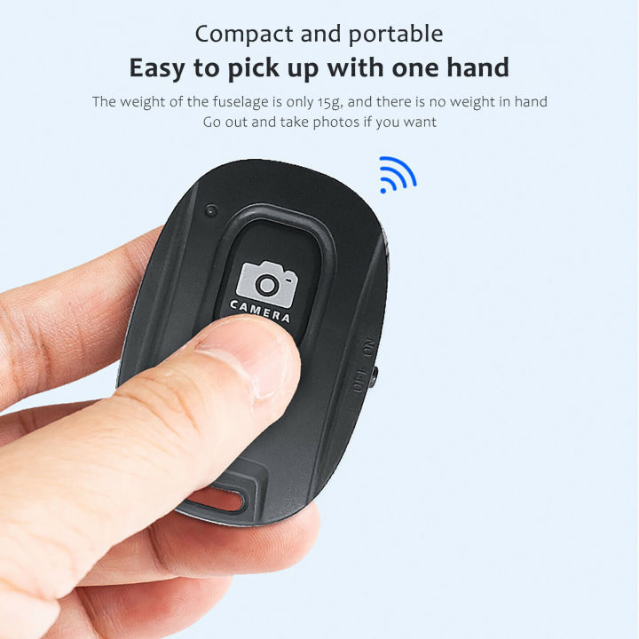 Camera%20Remote%20Professional%20Shutter%20Button%20Wireless%20Bluetooth%20Compatible%20With%20iOS%20And%20Android%20Devices%20Smart%20phones%20Black%20-%20Image%202