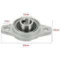 NANLIY- 4Pcs KFL001 12mm Zinc Alloy Self Aligning Pillow Block Flange Bearing Rhombic Bearing Housing. 