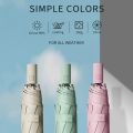 REACT IN SECONDS 💖 One Click Open Close Three Fold Auto Umbrella Portable Backpack Foldable UV Protection Umbrellas. 