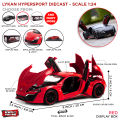Lykan Hypersport Fast And Furious 1:24 Diecast Car, Openable Doors & Hoods High Simulation With Sound & Light Pull Back Die Cast Scale Model Cars Series Metal Body & Plastic Parts Alloy Models Die-cast Vehicle Best Motorcar Vehicles Gift Toy For Kids. 