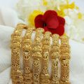 New Style Gold Artificial Bangles For Girls & Woman (6 Pieces). 
