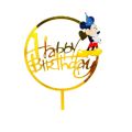 Minnie Mouse Happy Birthday Cake Topper For Birthday Decoration and Celebrations. 