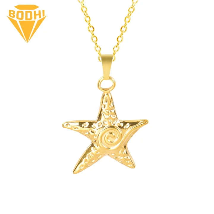 Starfish Necklace Colorful Starfish Pendant Lightweight Stainless Steel Jewelry for Diy Necklace Bracelet Earrings Clothes Diy Bag Pendant