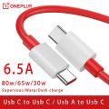 One Plus 65W 6.5A Type-C to Type-C Data Cable, Ultra Fast Charging Cable for One Plus 8 8T 9 9pro Nord series, C to C Warp Cable, C to C Dash Cable Original Warp 6.5A Fast Charging Cable For OnePlus Dual Type-C. 