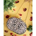 Flower Fancy Clutch for girls with long chain bridal clutches for girls fancy clutches for girls  wedding metal clutch. 