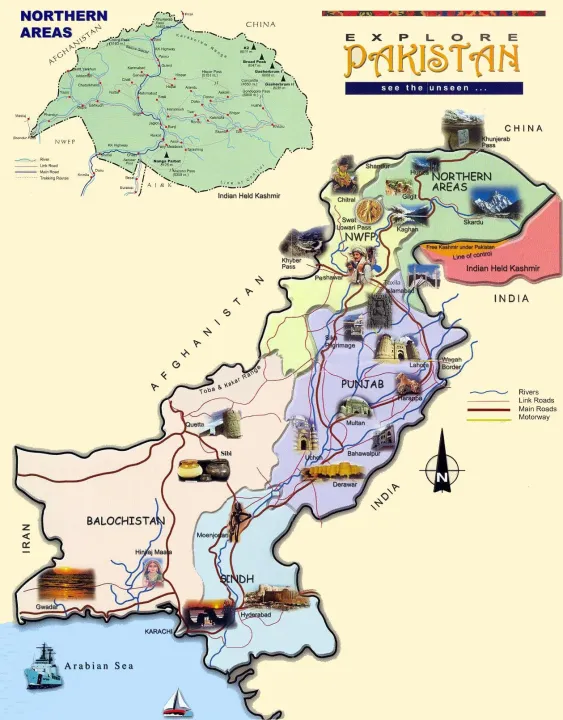 Lage%20Size%20Pakistan%20Map%20Poster%20Educational%20Chart%20School%20Office%20Decoration%20-%20Image%202