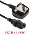 Power Cable for Computer - Monitor with Fuse - UK PLUG - Desktop PC Power Cable with Fuse - 3 Pin - Computer Power Lead for TV - Printer - SMPS. 