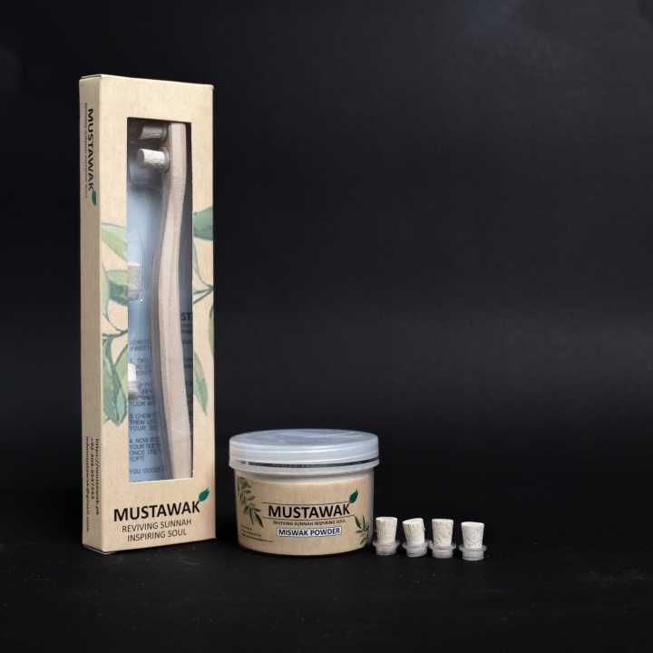 Mustawak%20Miswak%20Tooth%20Brush%20+%2050gm%20Miswak%20Powder%20+%204%20Replaceable%20Heads%20-%20Image%204
