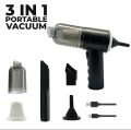 Multifuncton i3-IN-1 Mini Car Vacuum Cleaner & Air Blower Cordless Handheld Auto Vacuum Cleaner for Car Interior, Home, Computer,. 