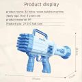 32 hole Bazooka Rocket Bubble Gun with Free New (4pc AA Cell) Exciting Bubbles with Ease/ 32 Holes Bubble Machine Gun With 1 Bubble Liquid Bottle & Tray/ Cell Operated New Bazooka Bubble Machine 32 Holes For Birthday Party/Pool Party Perfect For Gifting. 