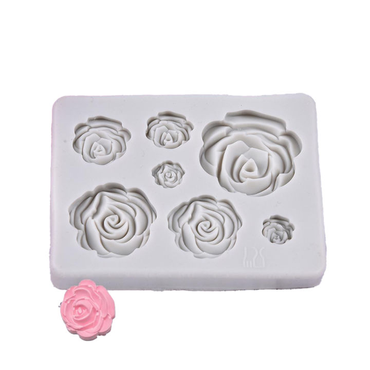 3D Rose Flower Silicone Fondant Chocolate Mould Cake Decoration Sugar Craft Mold