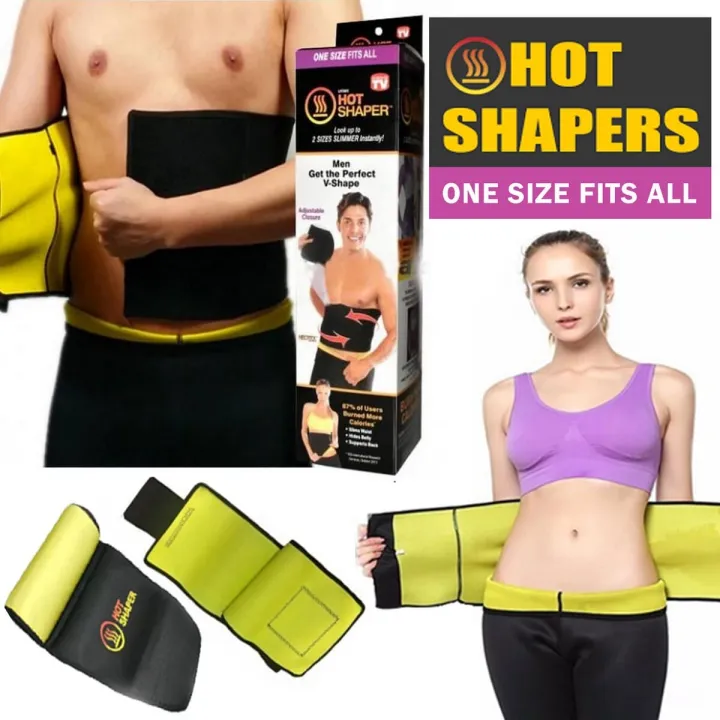 Slimming Belt Hot Shaper Sweat Slim Belt Fat Cutter Fat Burner Hot Shaper Hot Belt Free Size for Men Women Daraz.pk