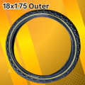 Cycle Tyre 18 inch Bicycle Cycle Mountain Bike Tire Black - 18 X 1.75 Tire  inner Outer. 