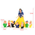 8 Pcs/set Snow White and the Seven Dwarfs Action Figure Toys 6-10cm Princess PVC. 