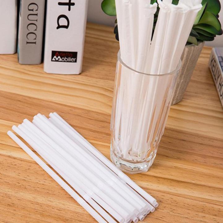 WHITE PLASTIC STRAWS HIGH QUALITY DRINKING STRAWS
