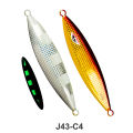 MeterMall Slow Flat Fall Jig, Luminous Vertical Jig, Artificial Lure Jig Fishing Lure, Speed Fast Jig Sea Fishing Jigging Spoon Lures, For Tuna Kingfish Bass Salmon 300g/400g/500g. 