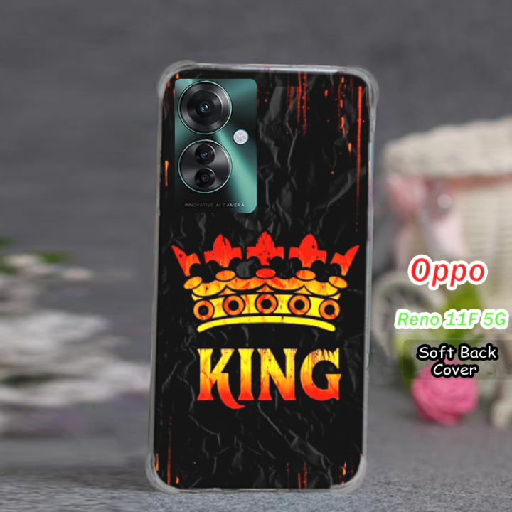 Oppo Reno 11F 5G Pouch Cover Black - King Soft Back Cover Case For Oppo Reno 11F 5G