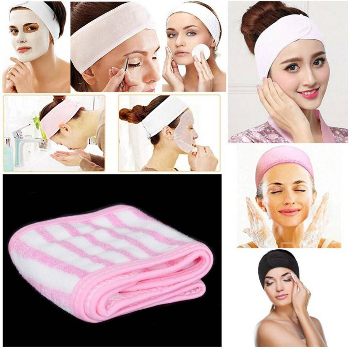 Adjustable Multi-color  Makeup  facial Towel Hair Wrap Facial  Band