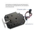 Small 12V 1.5A Electronic Lock Latch Release Assembly Electromagnetic Control Metal Safety Magnetic Lock Easy Install. 