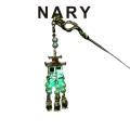 Hairpin Imitation Pearl Chinese Style Blue Light Women Hair Stick. 