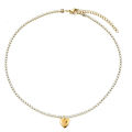 Jewelry Necklace 202mm Tennis Chain Necklace Women's Silver Gold Stainless Steel Frozen Necklace Women's Fashion 24. 