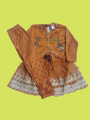 Winter Collection  Rashmi Frock with Tied Bow - Soft and Smooth for Your Baby Girl's Seasonal Style. 
