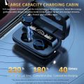 TWS M9 Earbuds Bluetooth 5.1 Wireless Earphone Sports Earbuds with LED Display HIFI Stereo Flashlight Phone Emergency Charging With Large Capacity Charging Case. 