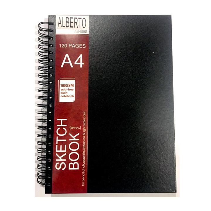 ALBERTO A4 Sketch Book Spiral