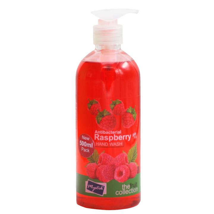 MYSTIK Antibacterial Hand Wash-RASPBERRY Liquid Hand Wash-500ml (Made in Turkey)